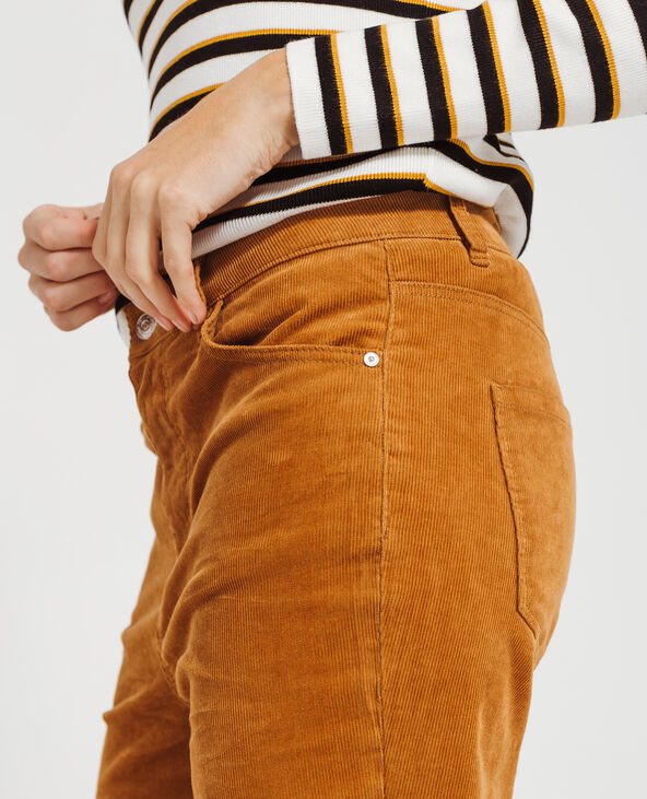 Pantalon velours camel femme top