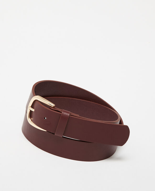 Ceinture large en simili cuir violet - Pimkie