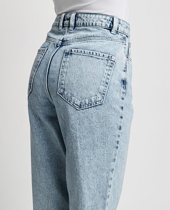 Jean mom taille haute bleu clair - Pimkie