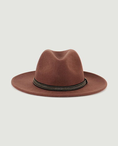 Chapeau avec bande bijou écru - Pimkie