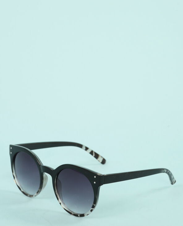 Lunettes rondes yeux de chat noir - Pimkie