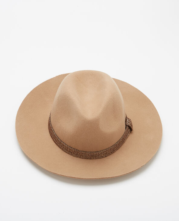 Chapeau fedora camel - Pimkie