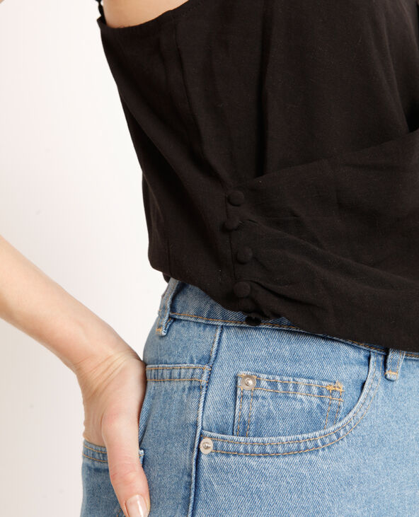 Body en lin noir - Pimkie