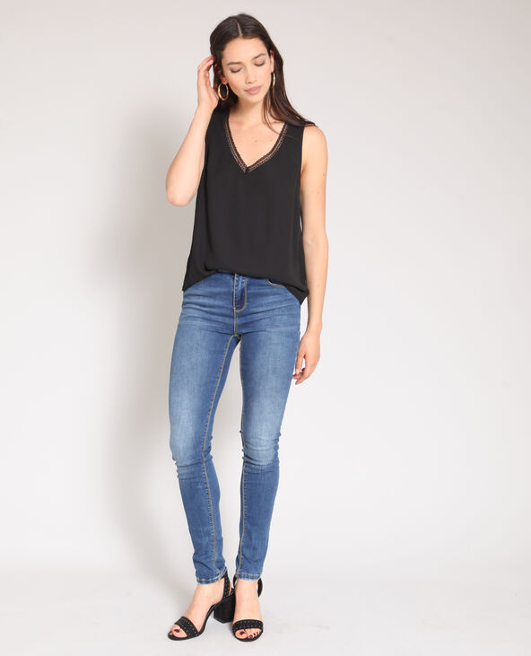 Top à dentelle noir - Pimkie