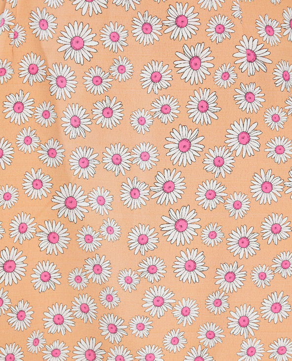 Robe dos nu à fleurs orange - Pimkie