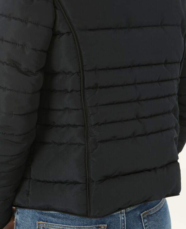 Doudoune col montant noir - Pimkie