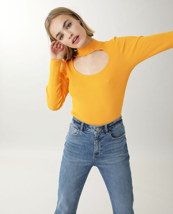 Pull ouvert orange - Pimkie