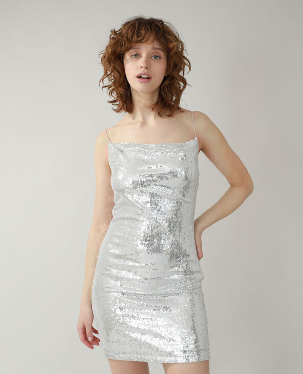 Robes à sequins argenté - Pimkie