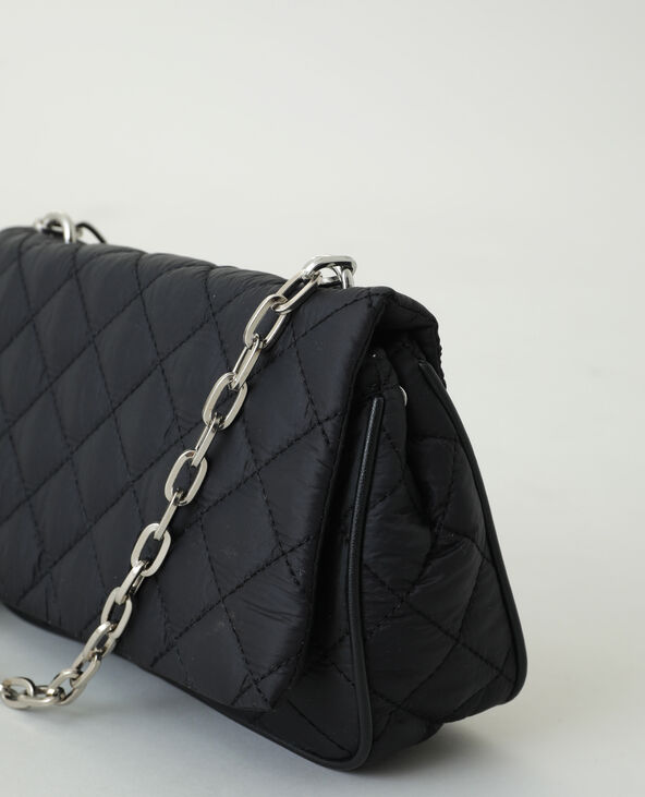 Sac bandoulière matelassé noir - Pimkie