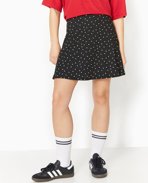 Jupe danseuse motif pois noir - Pimkie