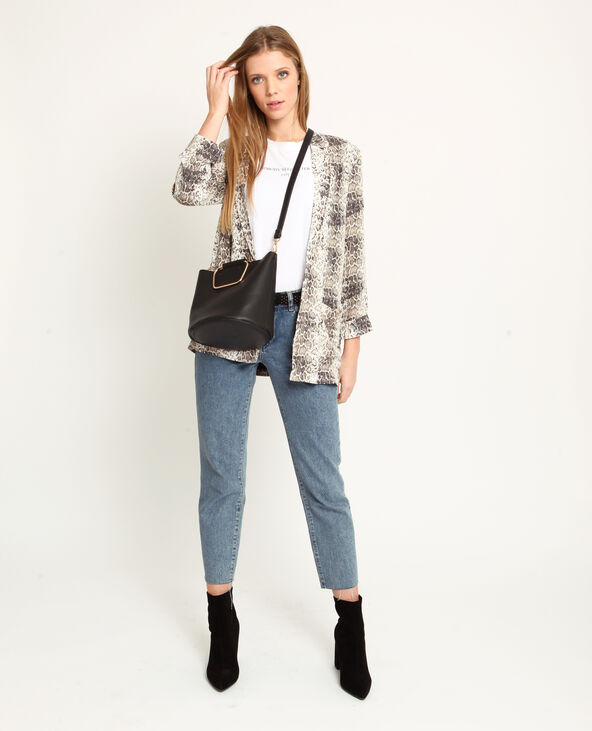 Blazer fluide python doré - Pimkie