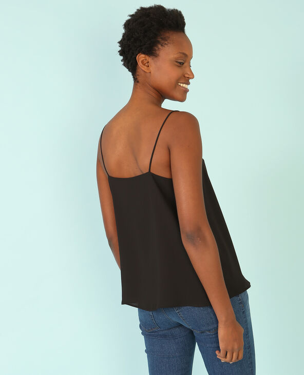 Top fluide croisé noir - Pimkie