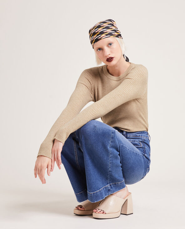 Pull côtelé beige - Pimkie