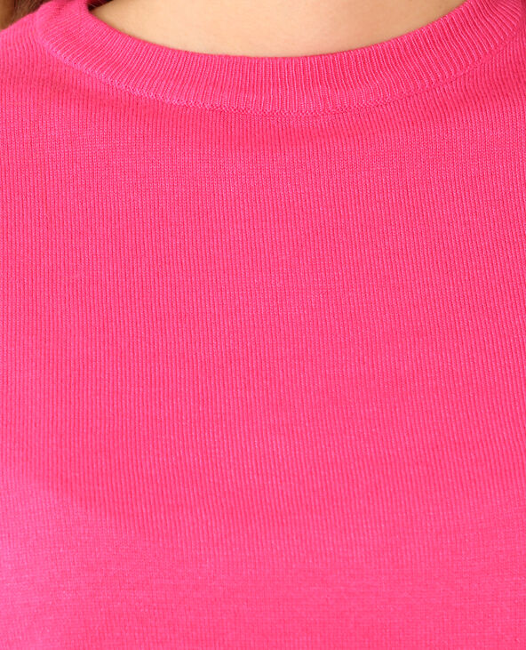 Pull à pressions rose fuchsia - Pimkie
