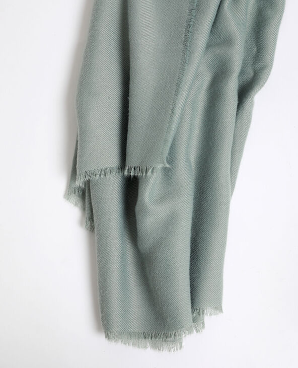 Echarpe à bords frangés gris - Pimkie