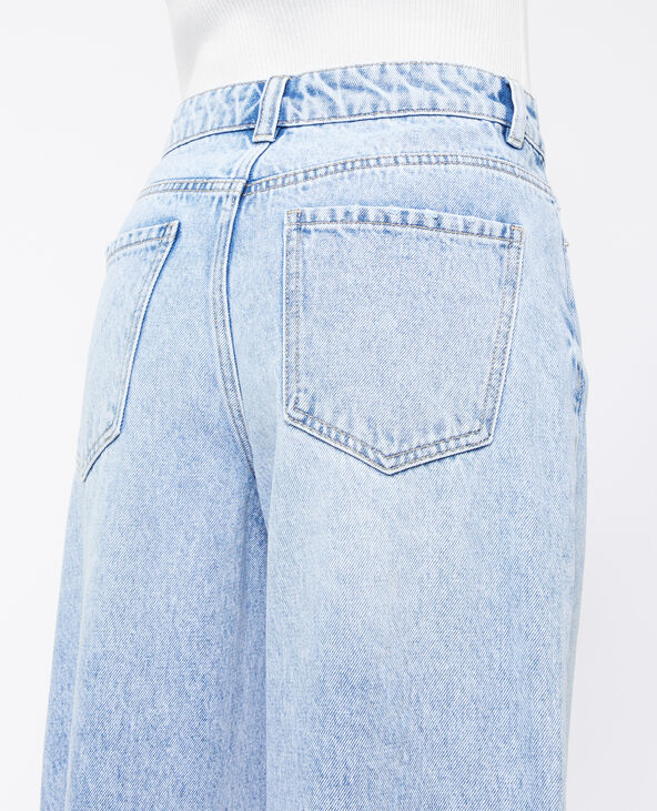 Jean wide taille haute bleu - Pimkie