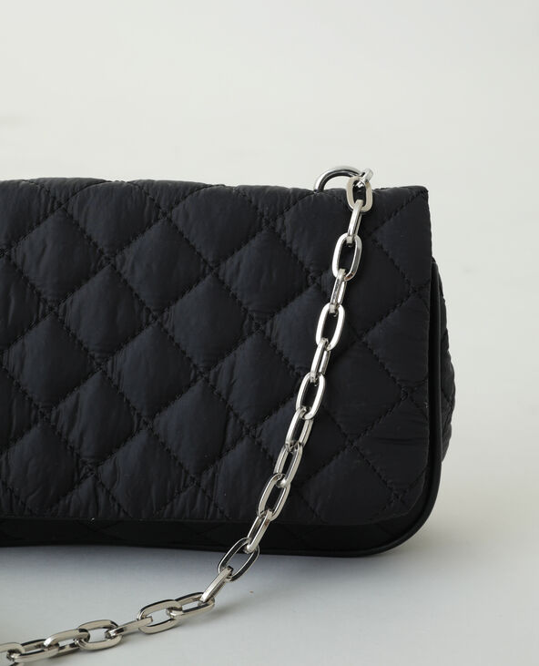 Sac bandoulière matelassé noir - Pimkie