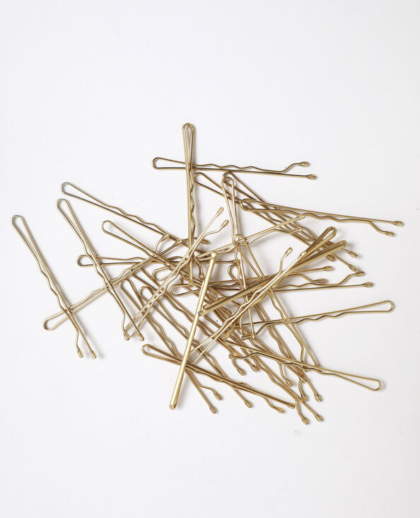 Lot de barrettes plates doré - Pimkie