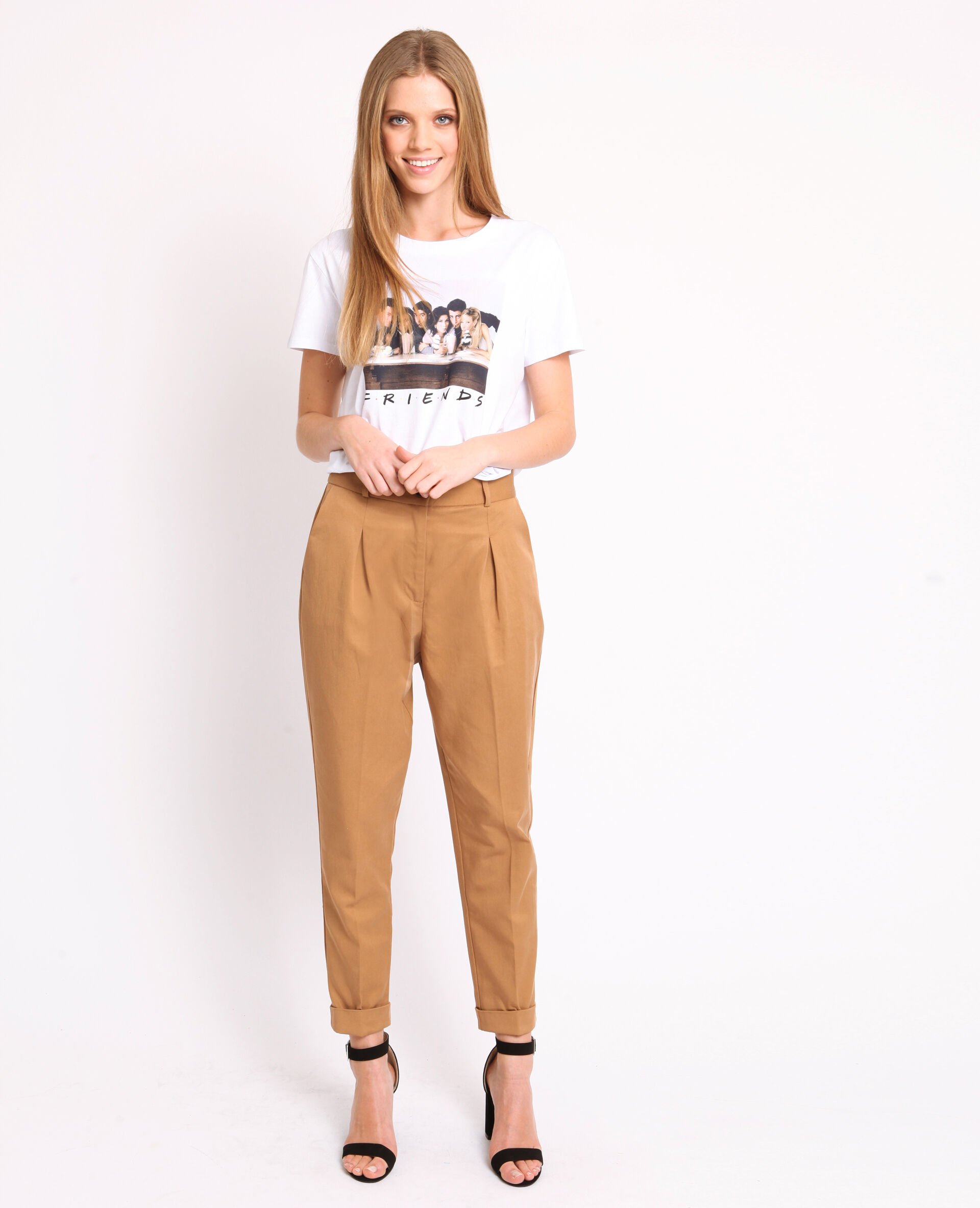 Pantalon carotte marron - 140765741A07 | Pimkie