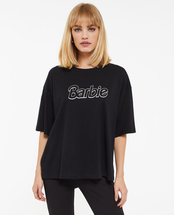 T-shirt oversize Barbie noir - Pimkie