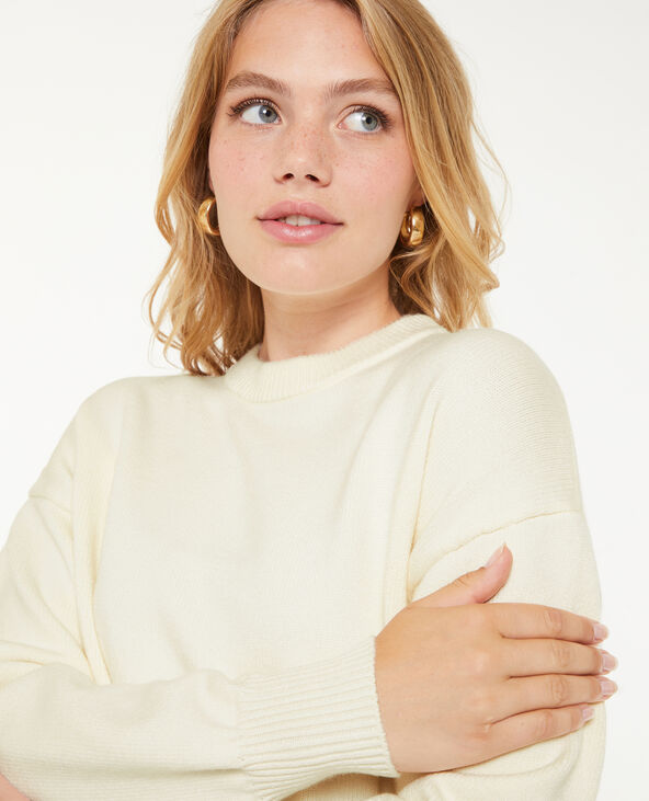 Pull col rond écru - Pimkie