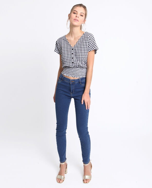 Top vichy noir - Pimkie