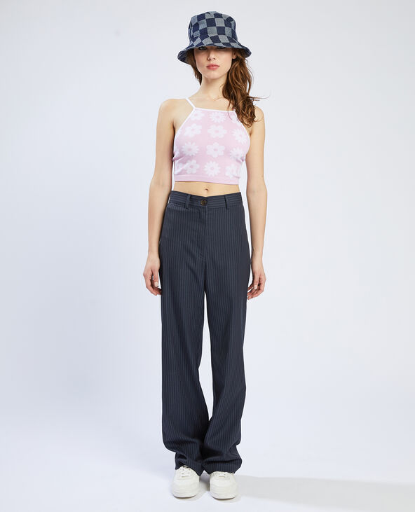 Pantalon large taille haute Pimkie