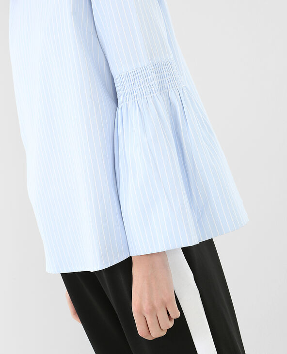 Blouse fines rayures Jean bleached - Pimkie