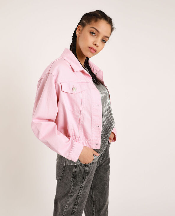 Blouson deals jean rose