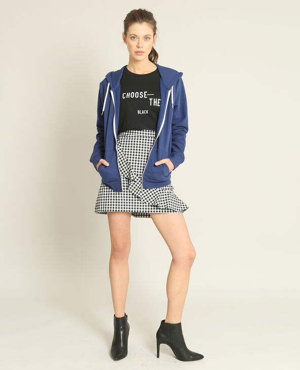 Sweat zippé bleu marine - Pimkie