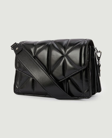 Sac boxy matelassé noir - Pimkie
