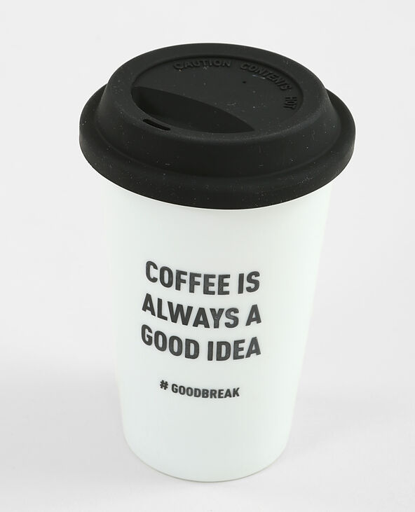 Travel mug blanc - Pimkie