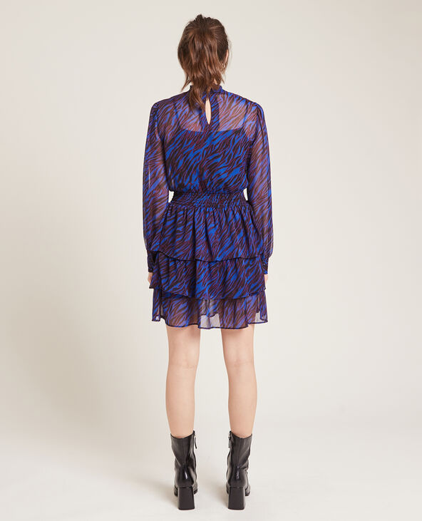 Robe à volants bleu - Pimkie