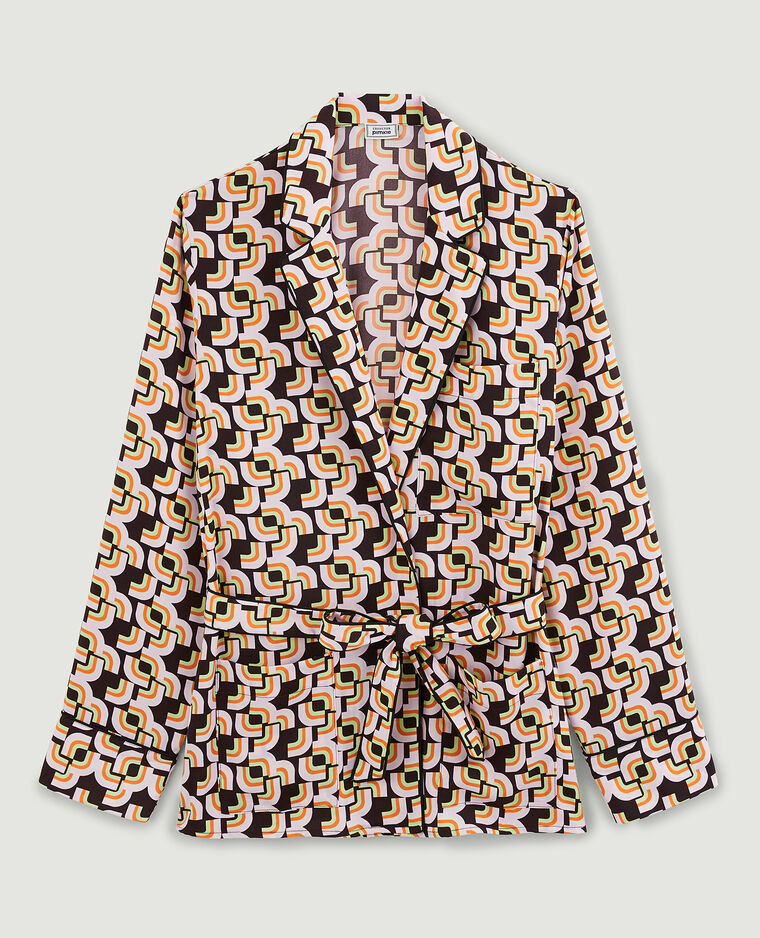 Chemise à nouer orange - Pimkie
