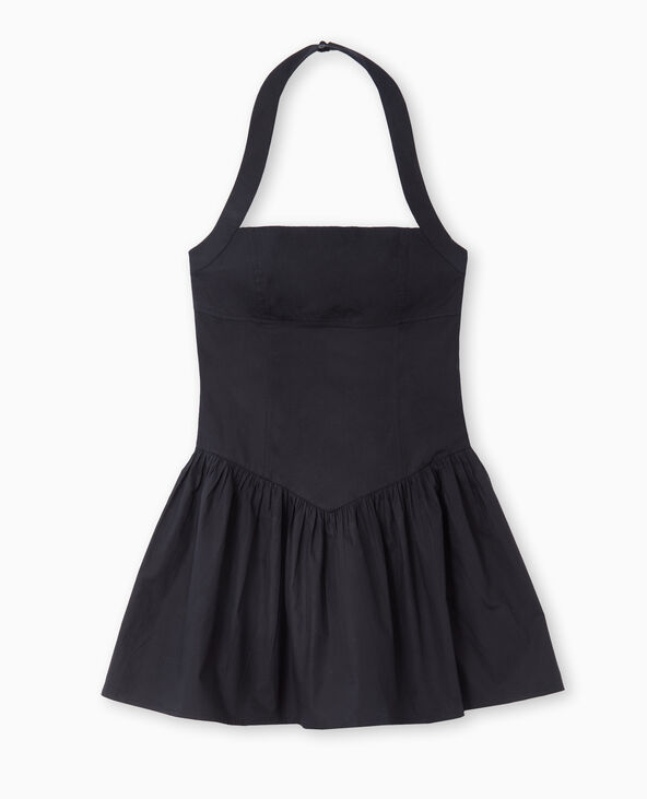 Robe courte dos-nu noir - Pimkie