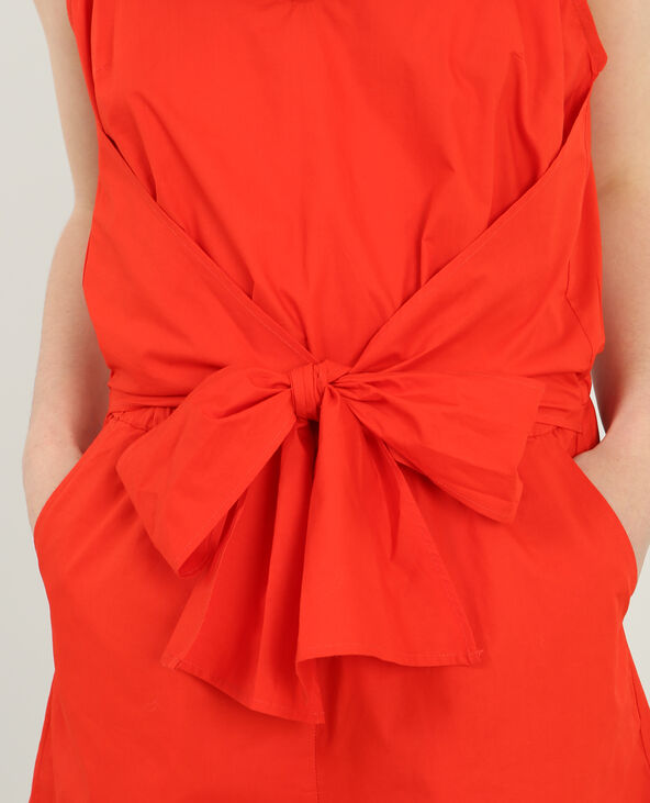 Combi short avec noeud rouge - Pimkie