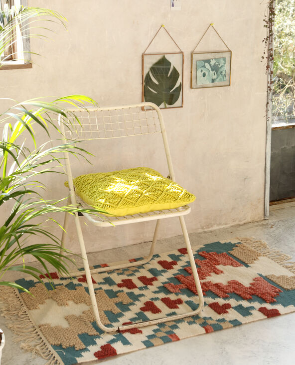 Tapis motifs en relief bleu - Pimkie