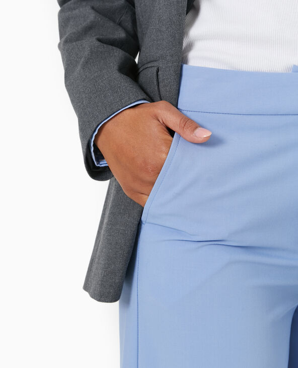 Pantalon large et droit taille regular bleu - Pimkie