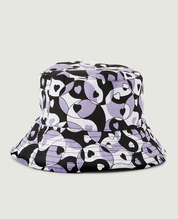 Bob imprimé Yin/Yang violet - Pimkie