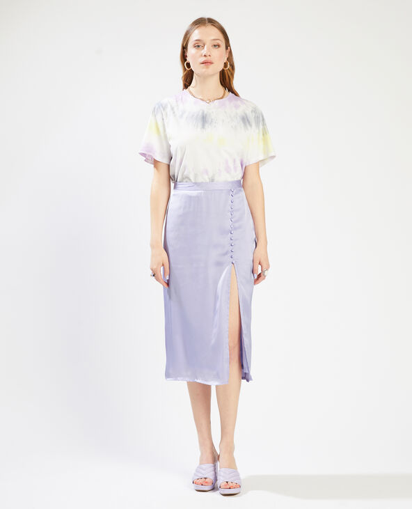 Jupe longue satinée lilas - Pimkie