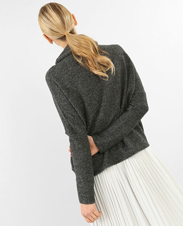 Pull col cheminée gris chiné - Pimkie