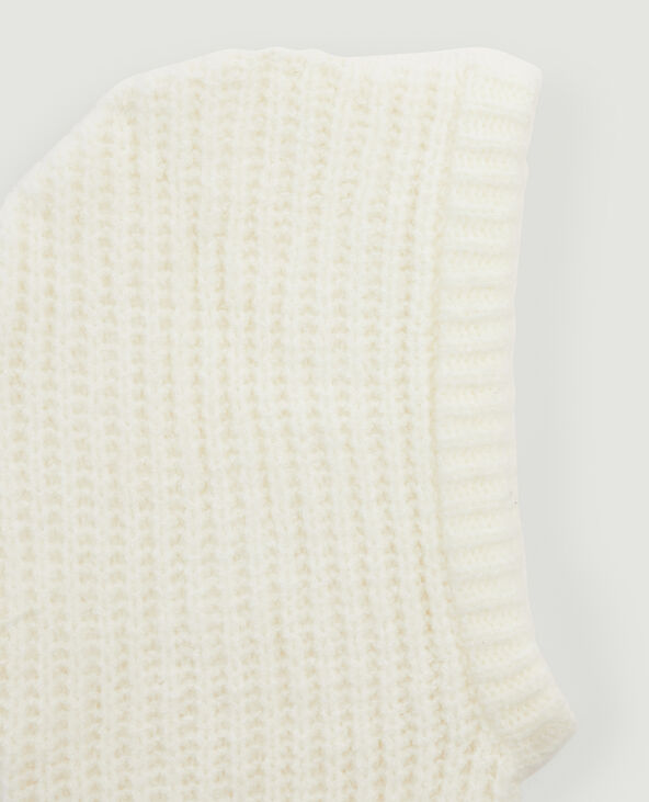 Cagoule tricot écru - Pimkie