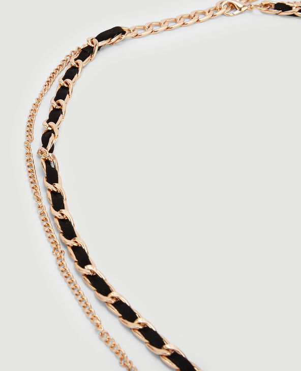 Ceinture double chainette doré - Pimkie