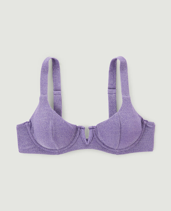Haut de maillot de bain corbeille violet - Pimkie