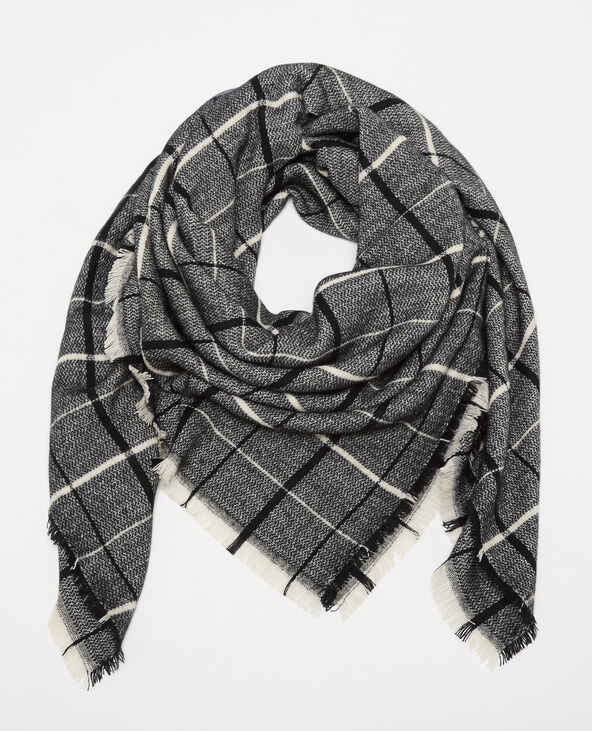 Echarpe plaid bleu clair - Pimkie