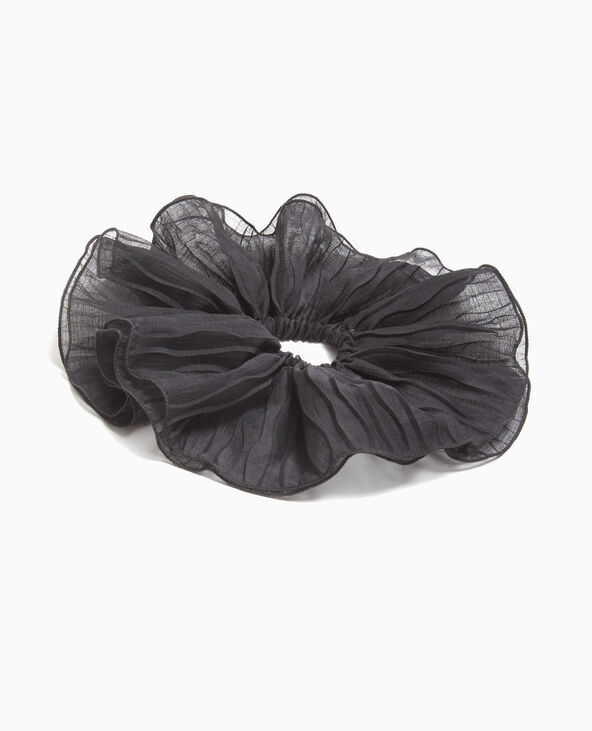 Maxi chouchou en tissu transparent noir - Pimkie