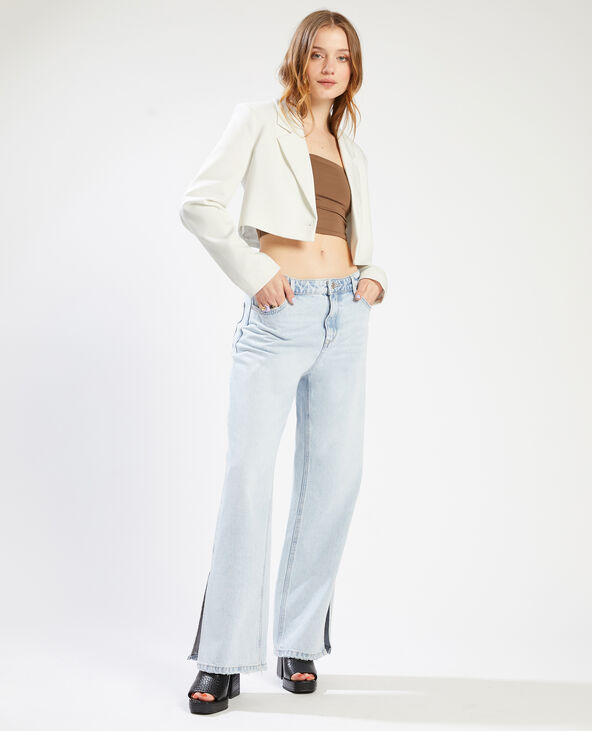 Veste cropped blanc - Pimkie