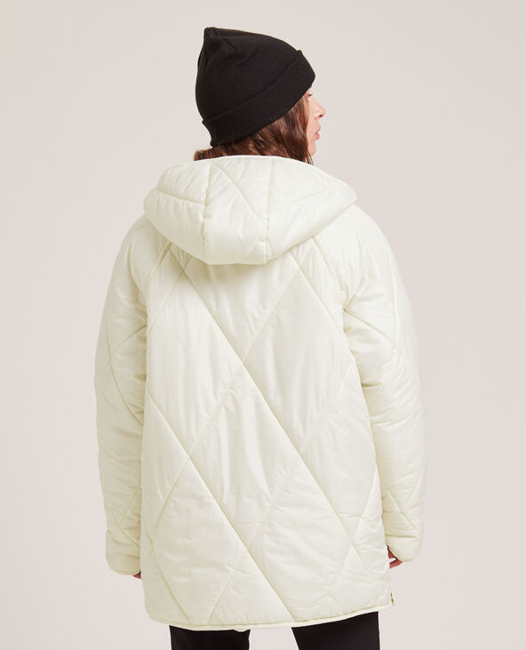 Veste matelassée avec capuche écru - Pimkie