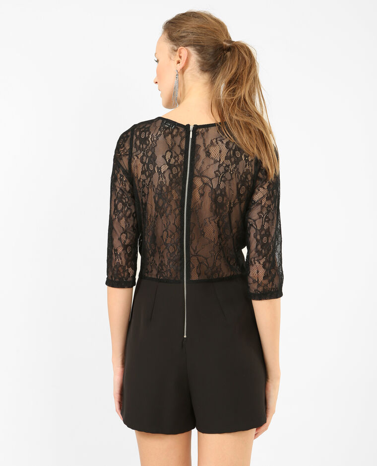 Combishort dentelle noir - Pimkie