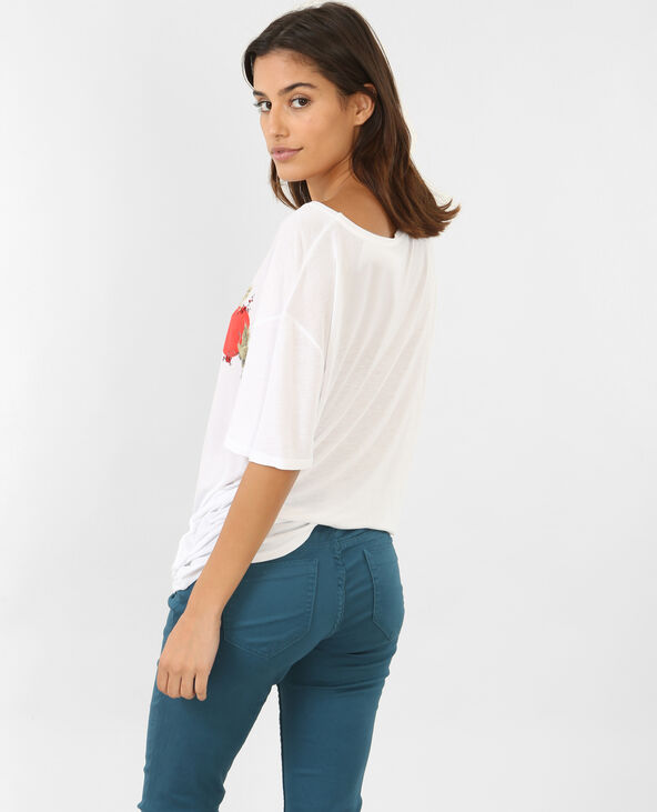T-shirt ample blanc - Pimkie